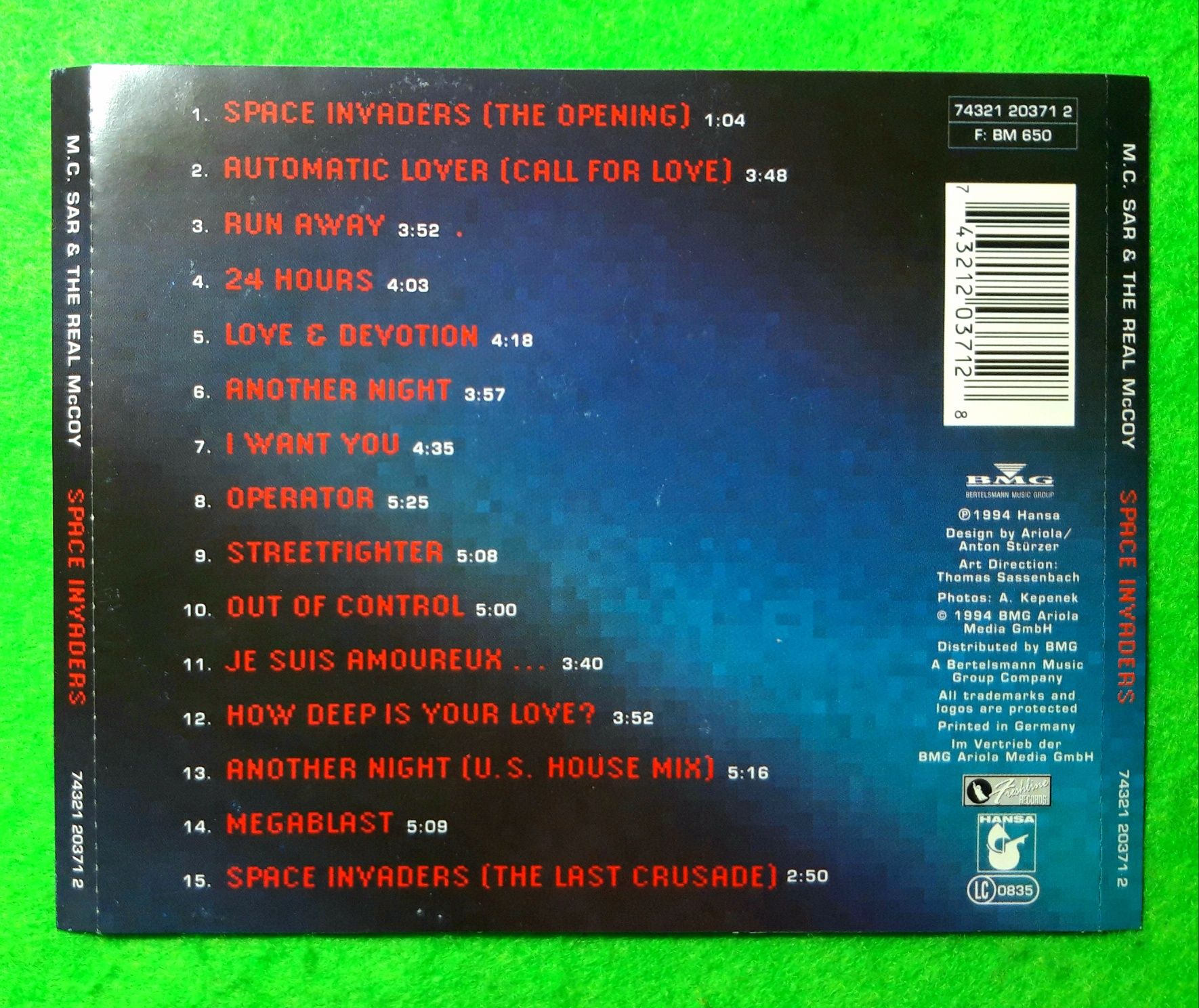 M.C. Sar & The Real McCoy – Space Invaders (CD, 1994)