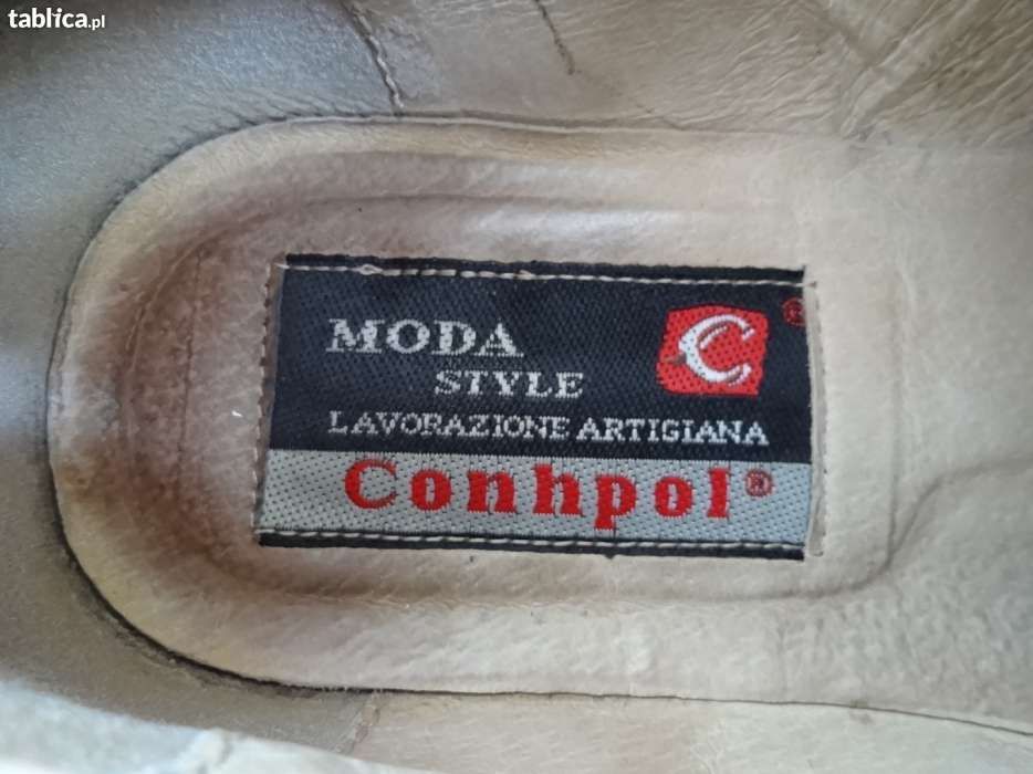 Buty skórzane Conhpol jak nowe.