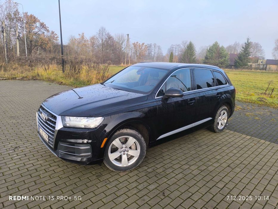 Piękne Audi Q7 z 2018r 2.0 tfsi  kamera 360, quattro Nowe opony Zareje