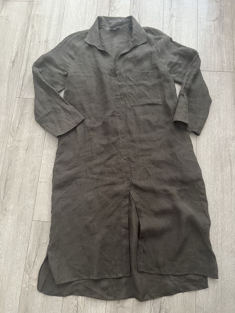Massimo Dutti плаття лляне оверсайз XS