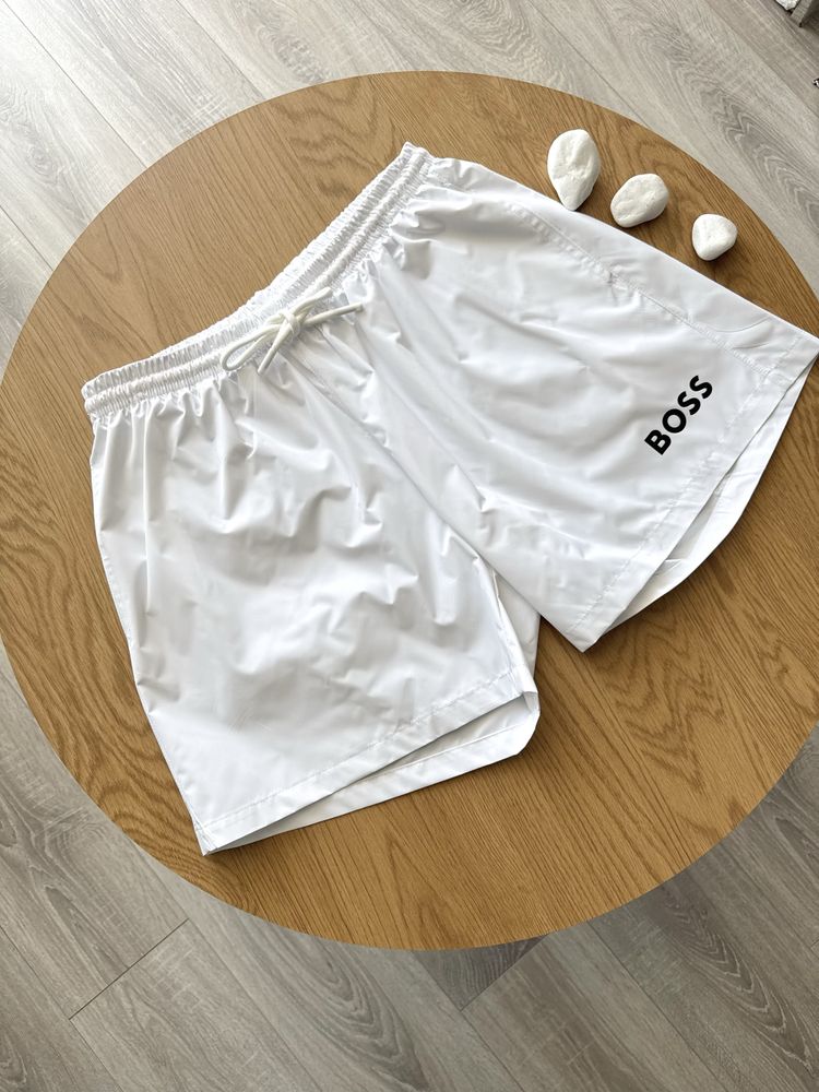 Плавальні шорти Hugo Boss чорні та білі