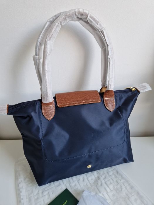Granatowa torebka LONGCHAMP roz M