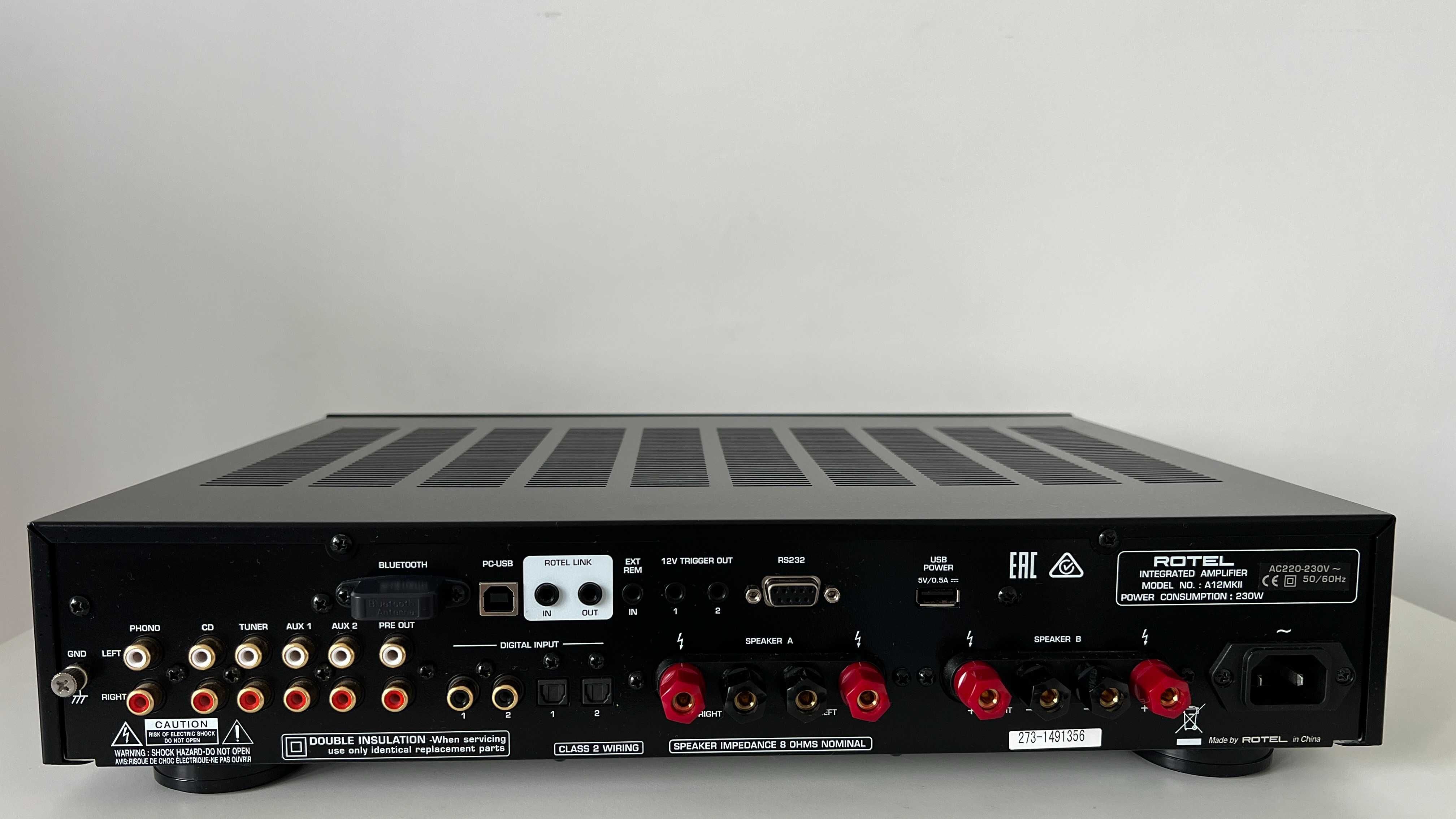 Wzmacniacz stereo Rotel A12 MkII (mk2) 60W 8ohm, Bluetooth, DAC 32 bit