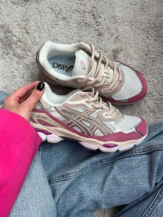 Кроссовки Женские Asics Gel-NYC 1090 Cream Pink/Кросівки Жіночі Асікс