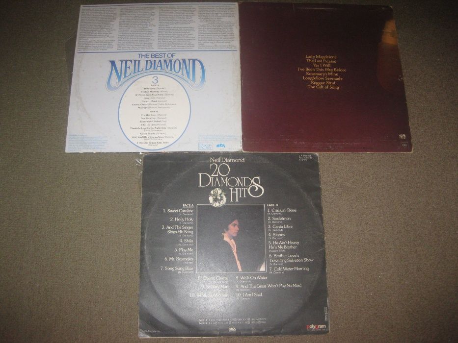 3 Discos em Vinil LP 33 rpm do Neil Diamond