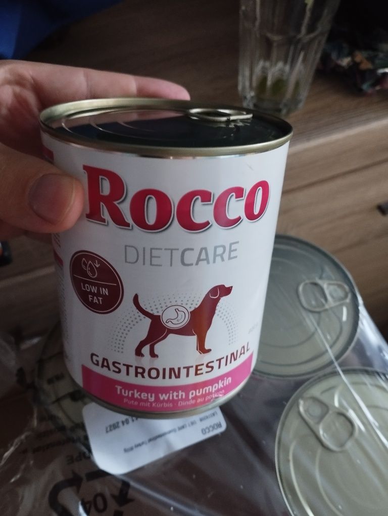 10 x 800 gram mokra karma Rocco gastrointestinal  monobiałkowa