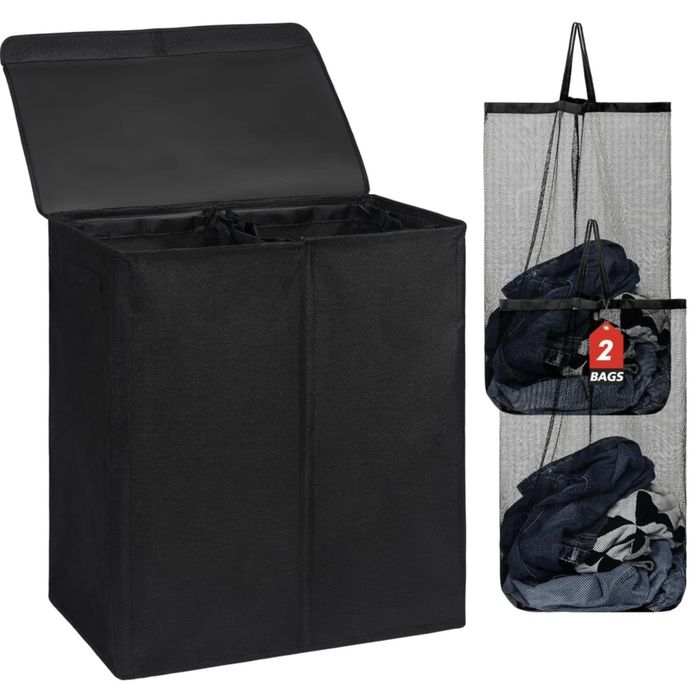 Kosz na pranie 150l dwie komory