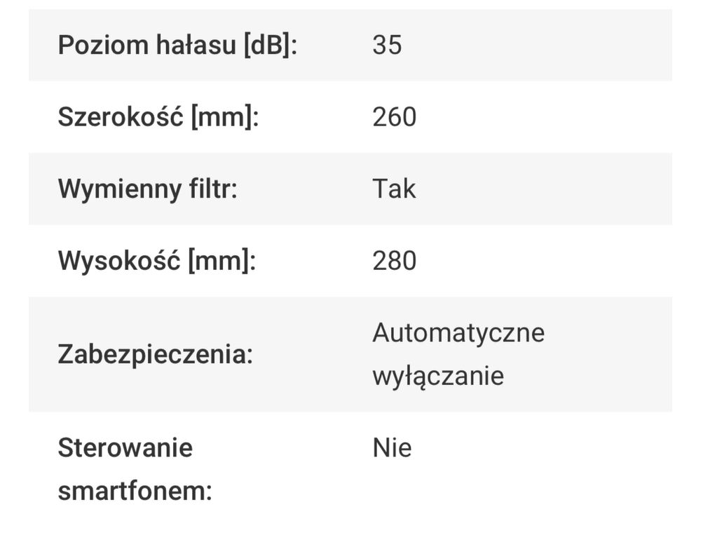 Nawilzacz powietrza airsonic hb UH2021DBL z jonizacja