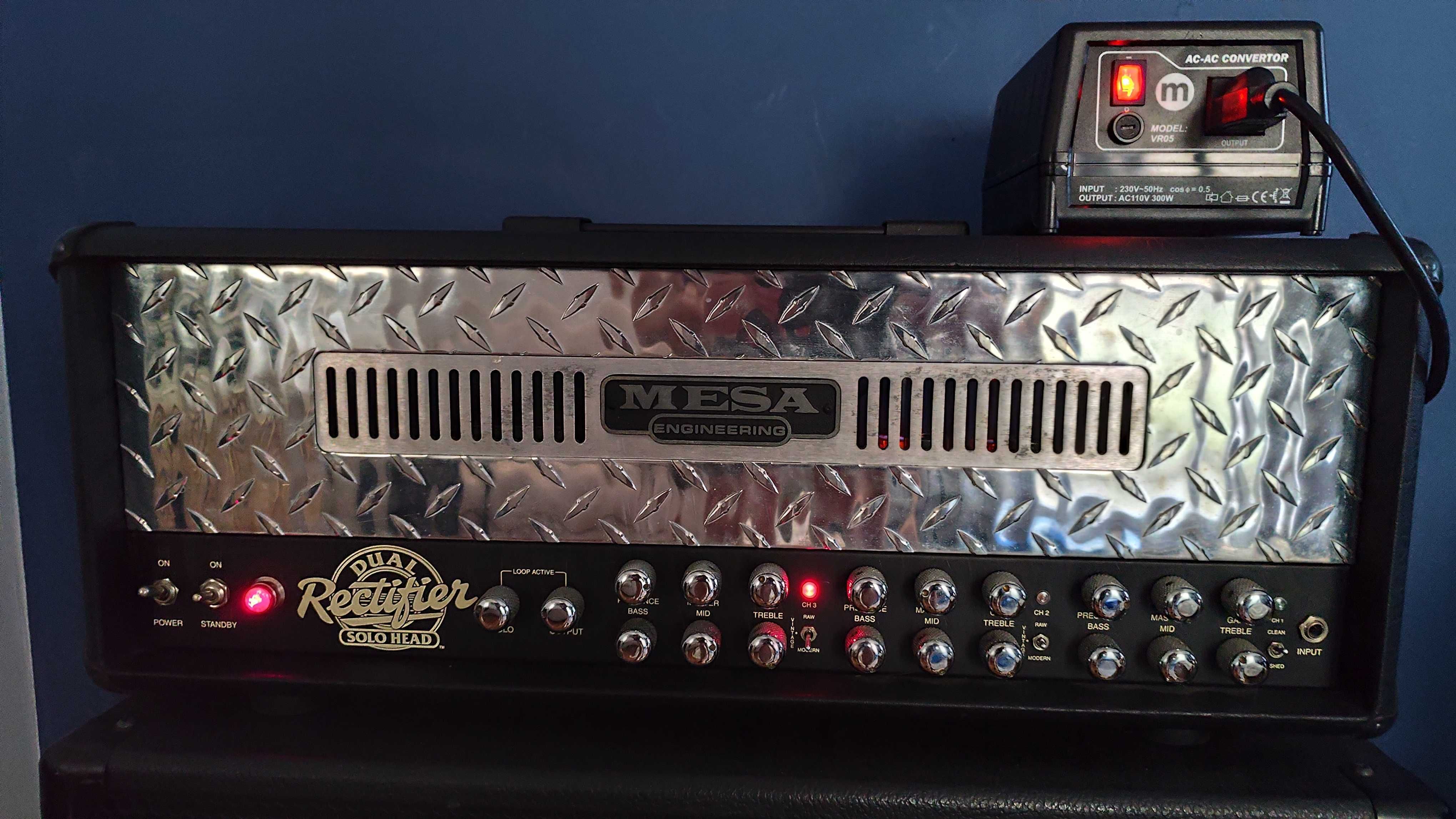 Wzmacniacz Mesa Boogie Dual Rectifier Solo Head 100W USA 2001 + trafo