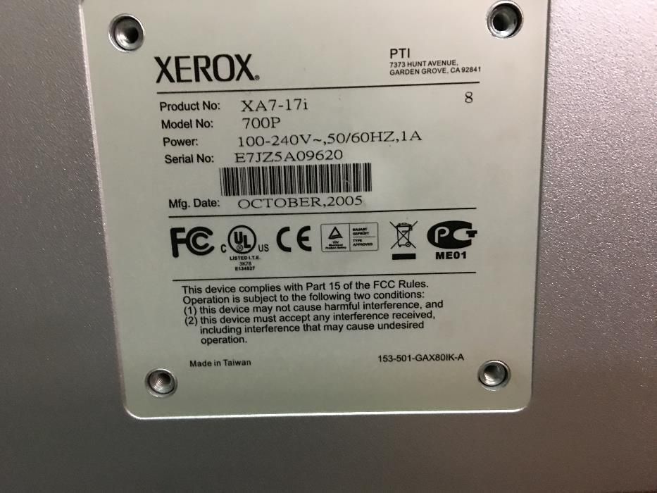 Monitor Xerox 700P XA7-17i