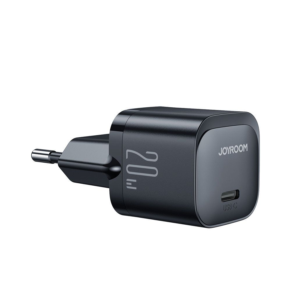 mini ładowarka do telefonu usb-c 20w pd jr-tcf02 - czarna