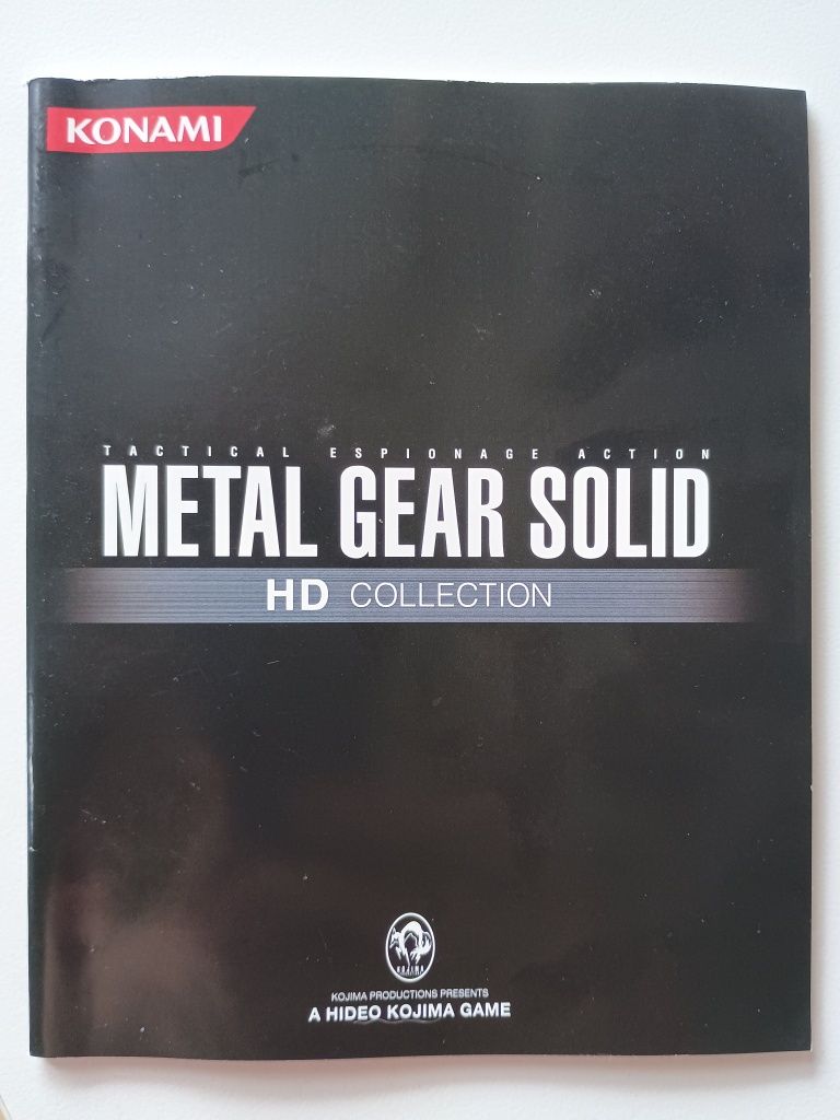 Książeczka (booklet) do Metal Gear Solid HD Collection PS3