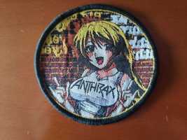Remendo Patch Anthrax Heavy Metal Thrash Big Eyes Anime Rock