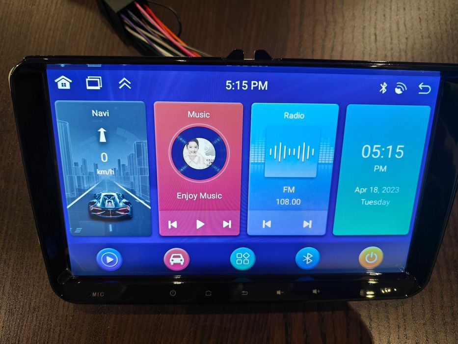 Rádio 2 DIN Android VW Golf/Passat/Polo/Seat/Sirocco + carplay