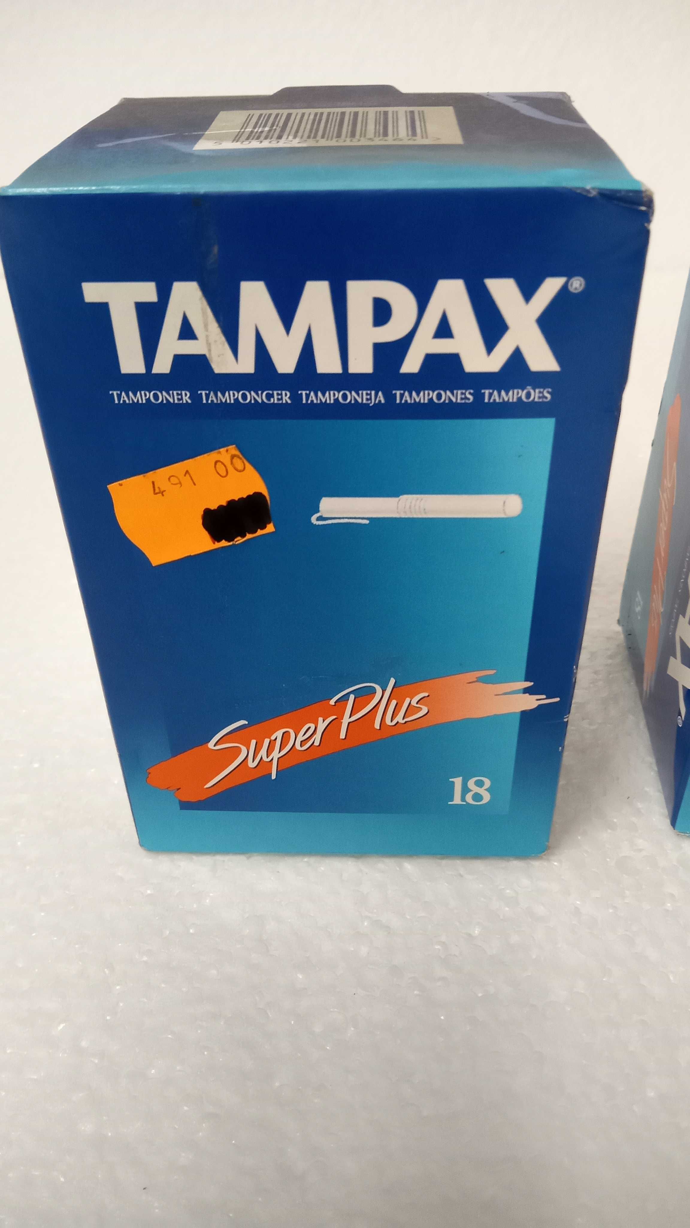 Tampões "Tampax", duas caixas por 5€