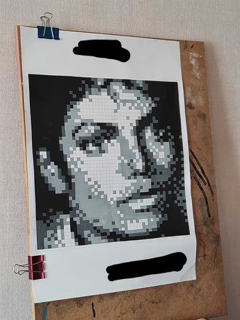Картина пиксельная Майкл Джексон