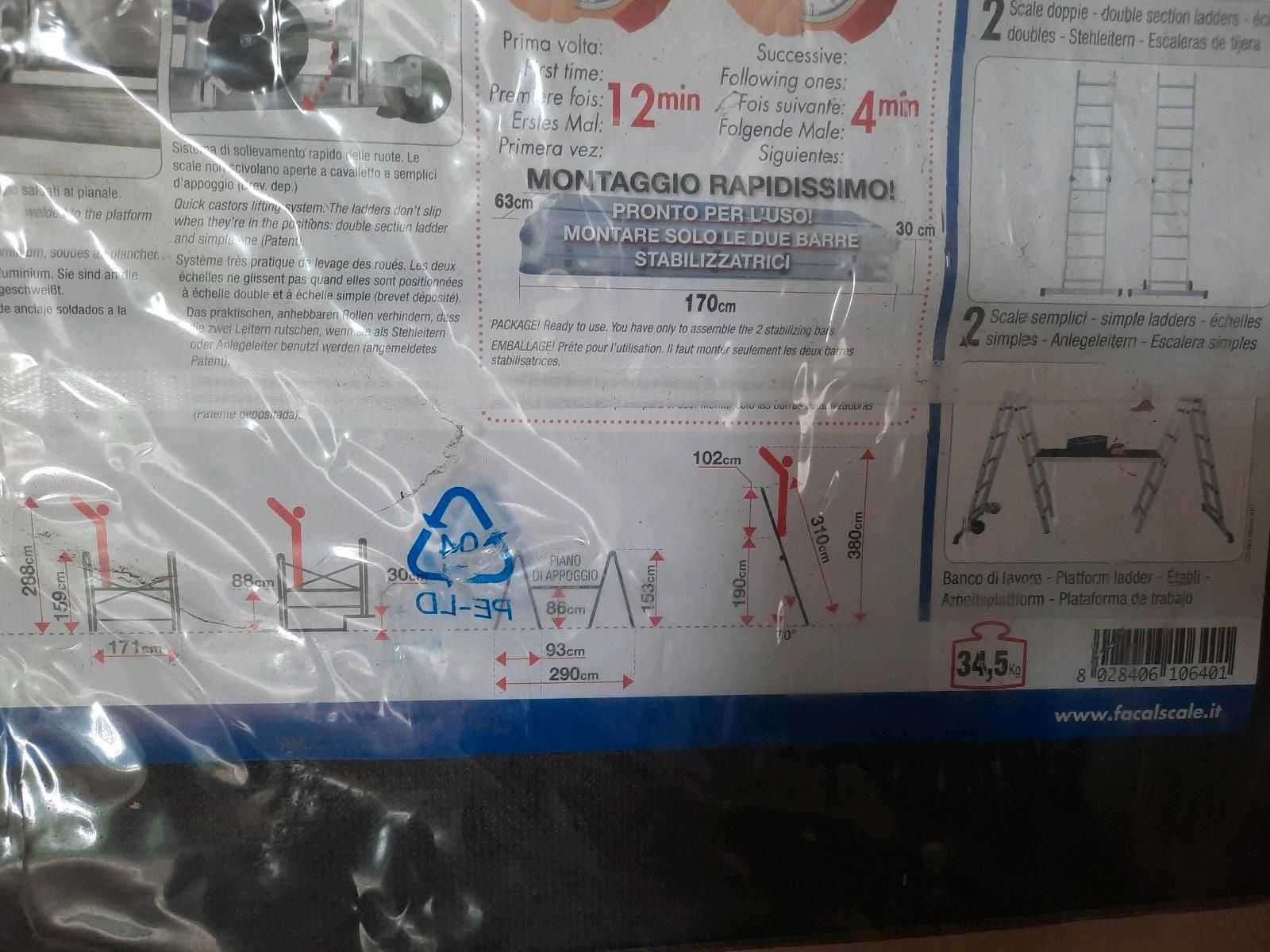 Rusztowanie uniwersalne 3,1 m