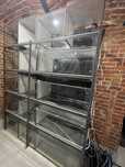7. Regal skrecany 210 x 53 x 225 z akwariami. 2 sztuki