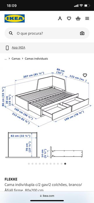 Cama dulpa branca com gaveta