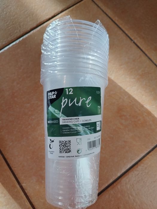 Kubki plastikowe PET 0,5ml