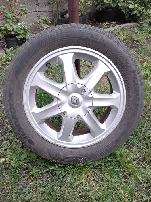 Felgi aluminiowe 15' Renault  4x100. Opony zimowe 185/60R15