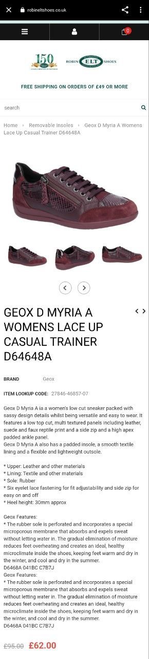 Продам нові шкіряні кросівки Geox