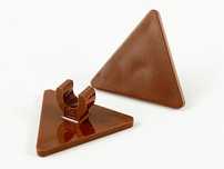LEGO 65676 2x2 Znak Drogowy Reddish Brown