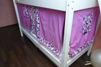 Текстильный набор занавесок ( домик) для двухярусной кровати