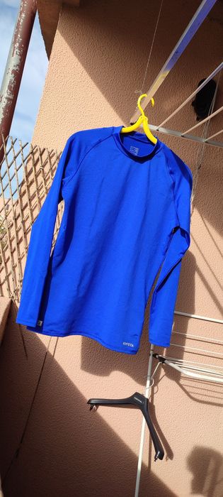 Camisola Térmica de Futebol azul manga cumprida