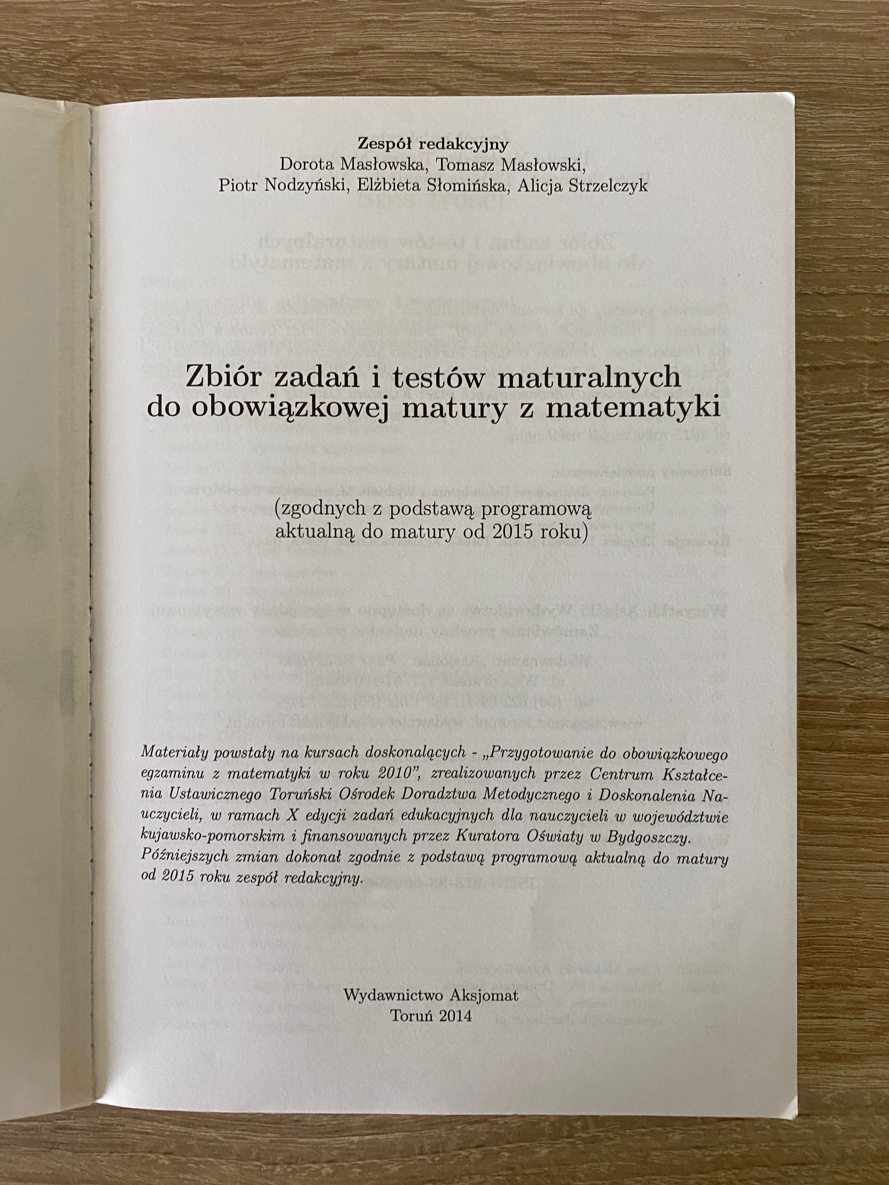 Testy maturalne matematyka poziom podstawowy