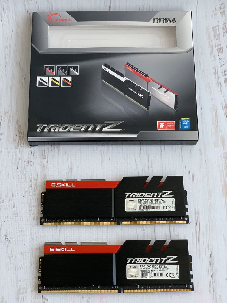 G.SKILL 32 Gb (2x16) DDR4 3200 Trident Z CL16-16-16-36-2N