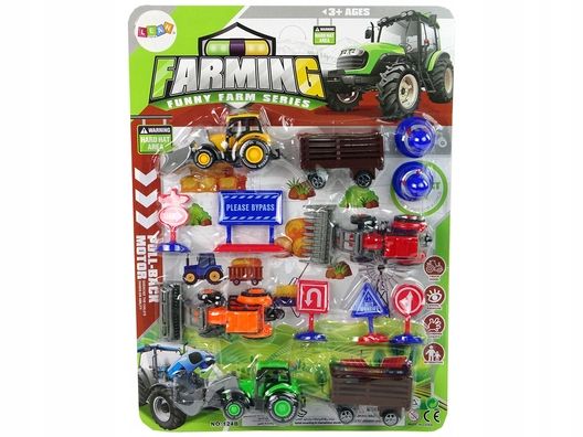 Zestaw Farma Maszyny Rolnicze Traktory Akcesoria