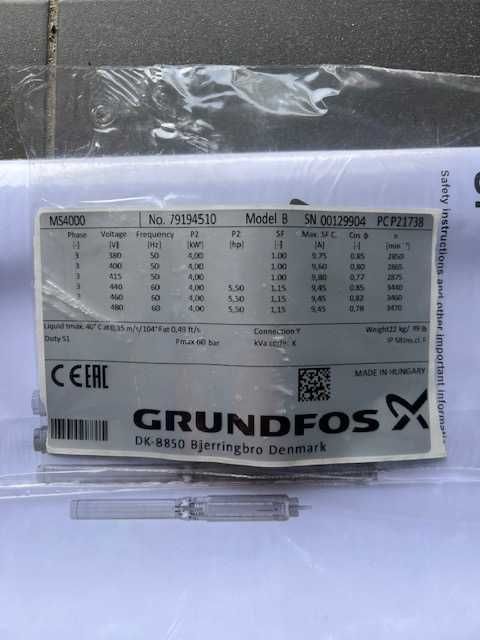 Grundfoss pompa głębinowa SP 14 -15 NOWA