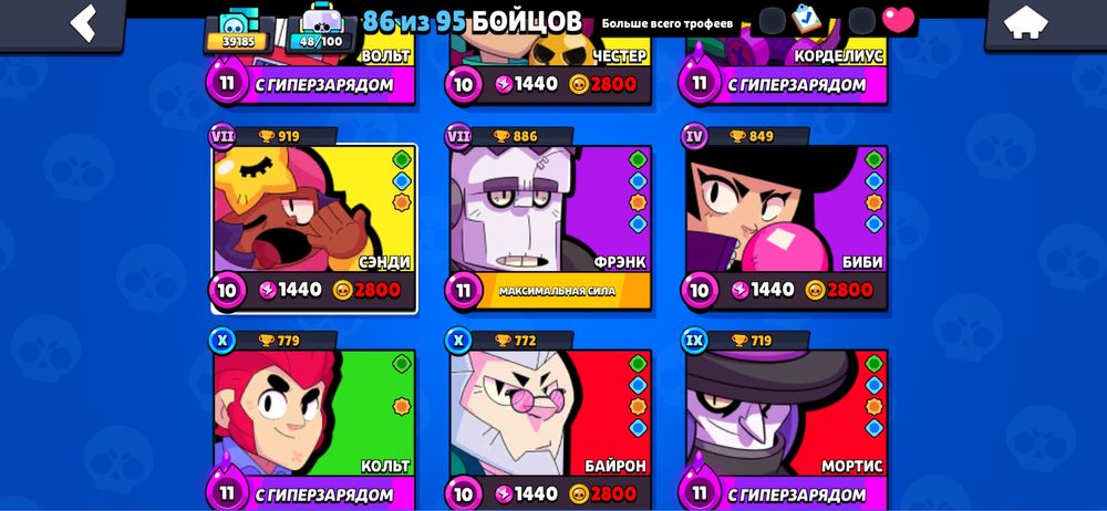 Продам акаунт в бравл