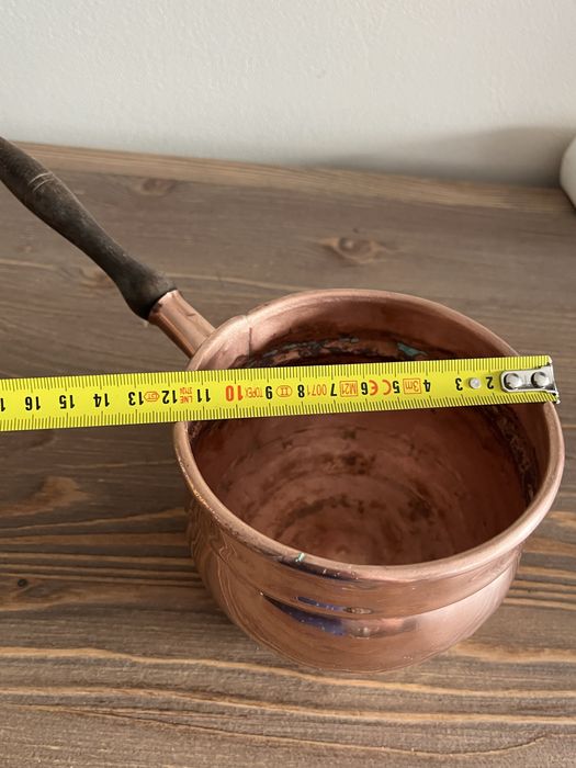 Miedziane naczynie ręcznie kute stylowe Starocia