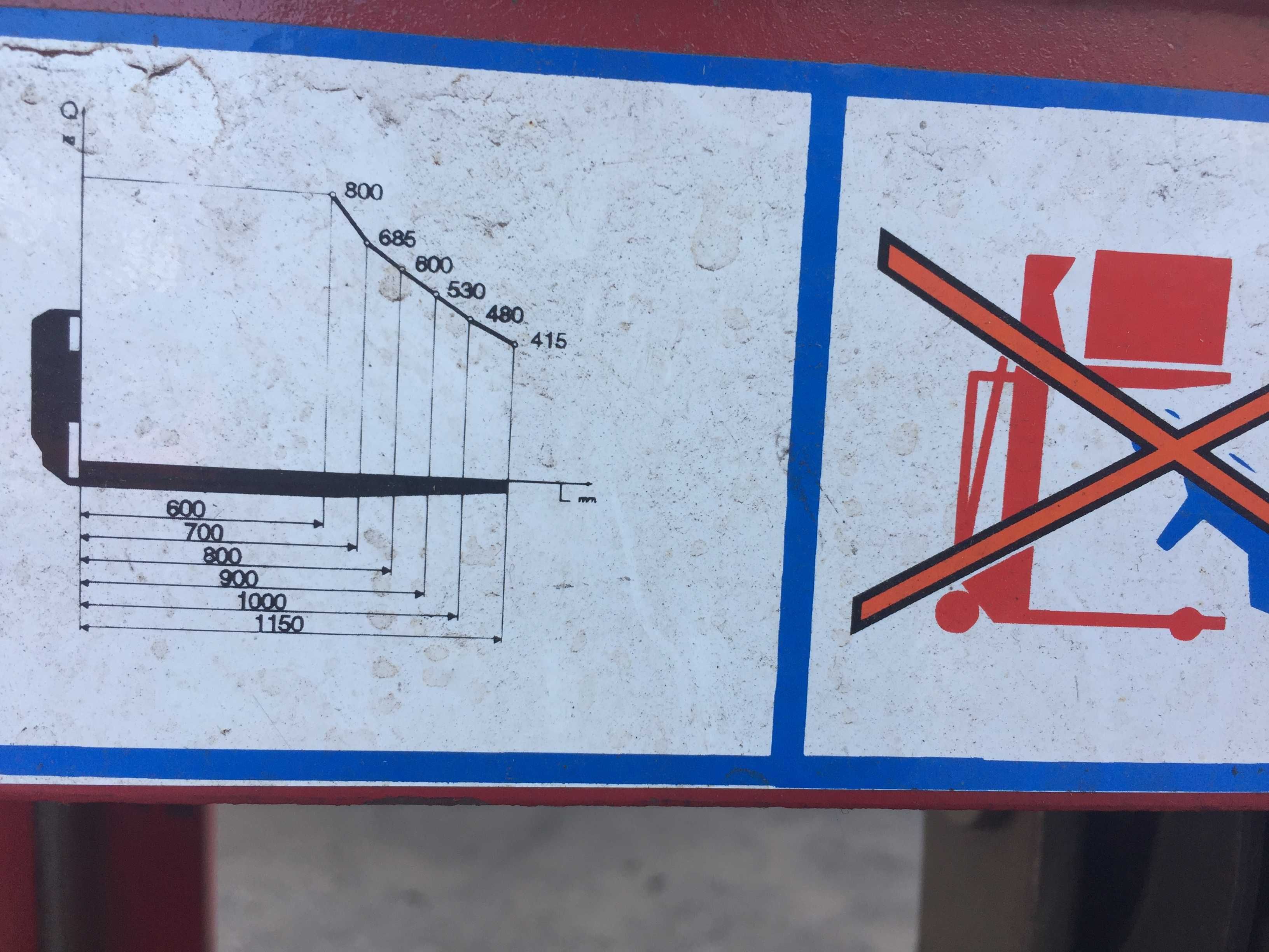 Wózek masztowy ręczny z elektrycznym napędem - udźwig 800kg