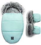 Śpiworek EGG do wózka + rękawice EGG Mufki Floo for baby MIĘTOWY