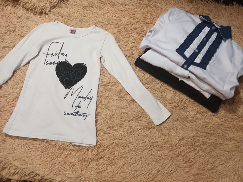 Лот кофта р140-152, рубашка, блузка, болеро, юбка