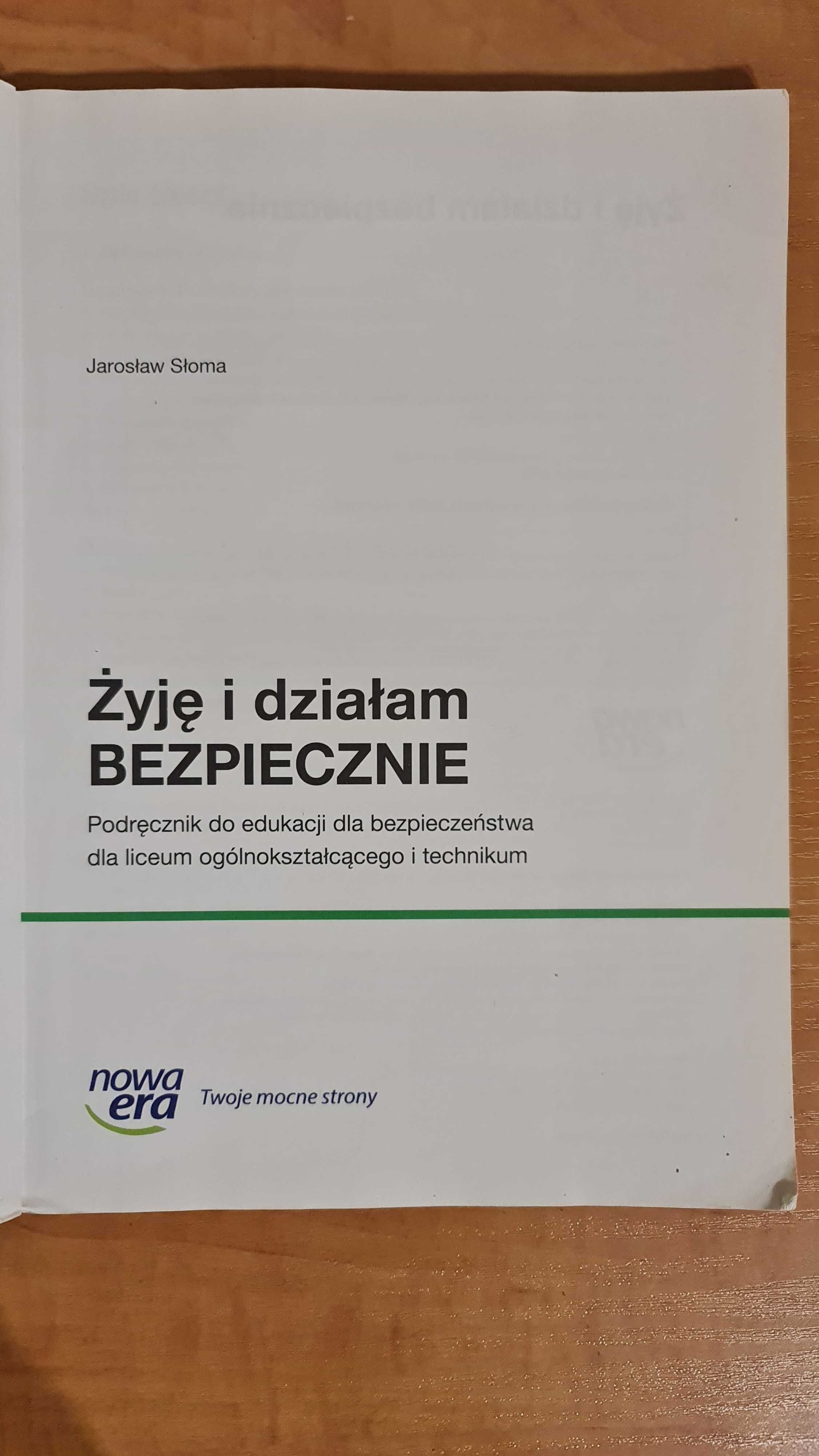 Żyję i działam bezpiecznie edukacja dla bezpieczeństwa Nowa Era