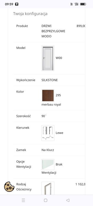 Drzwi wewnętrzne Pol-Skone 3 sztuki