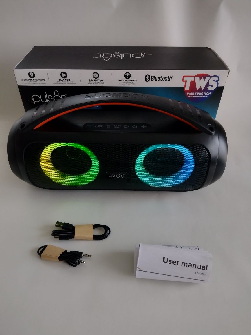 Bezprzewodowy głośnik PULSAR 20w Boombox