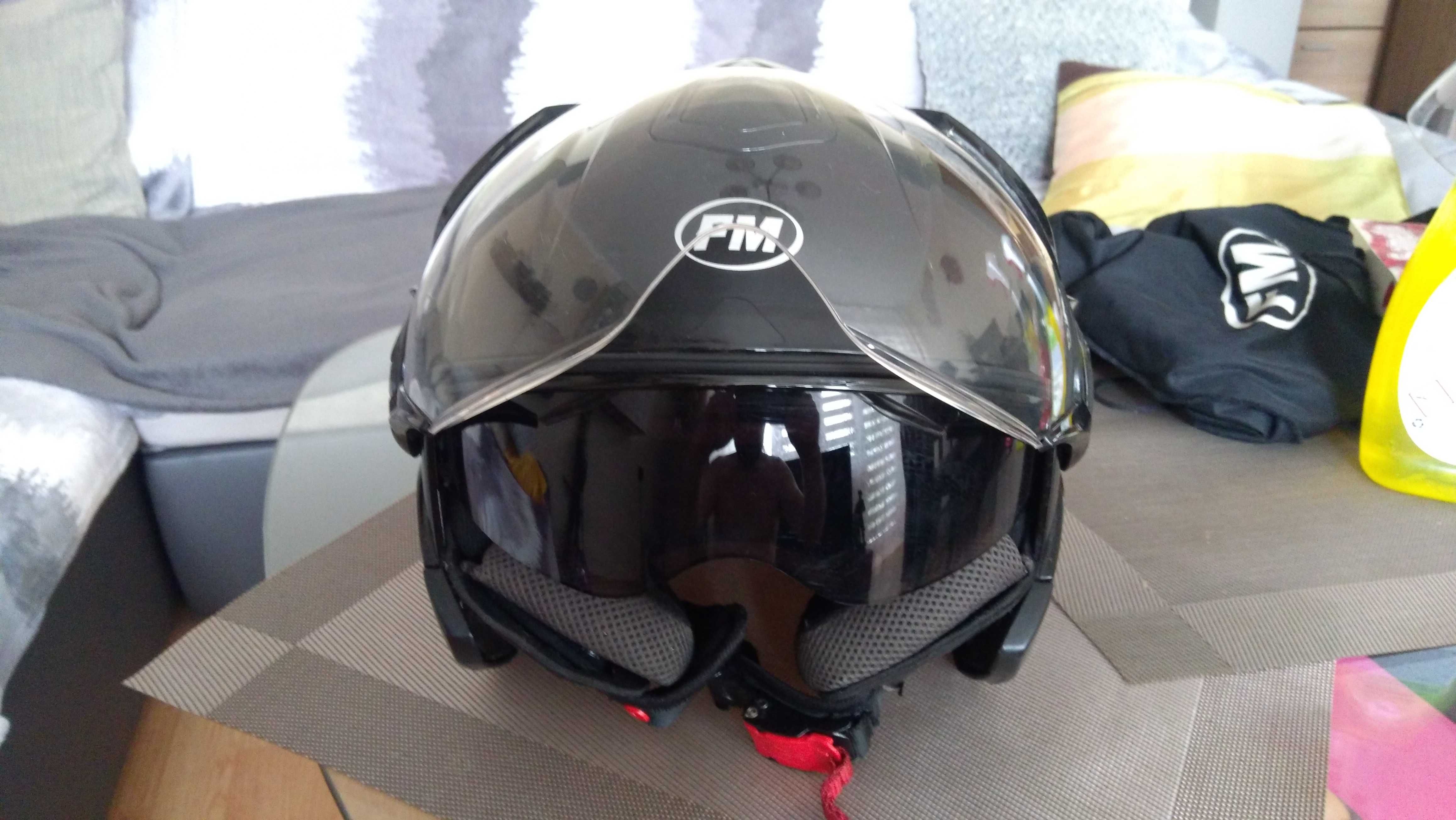 Kask motocyklowy FM ,blenda,rozmiar XL