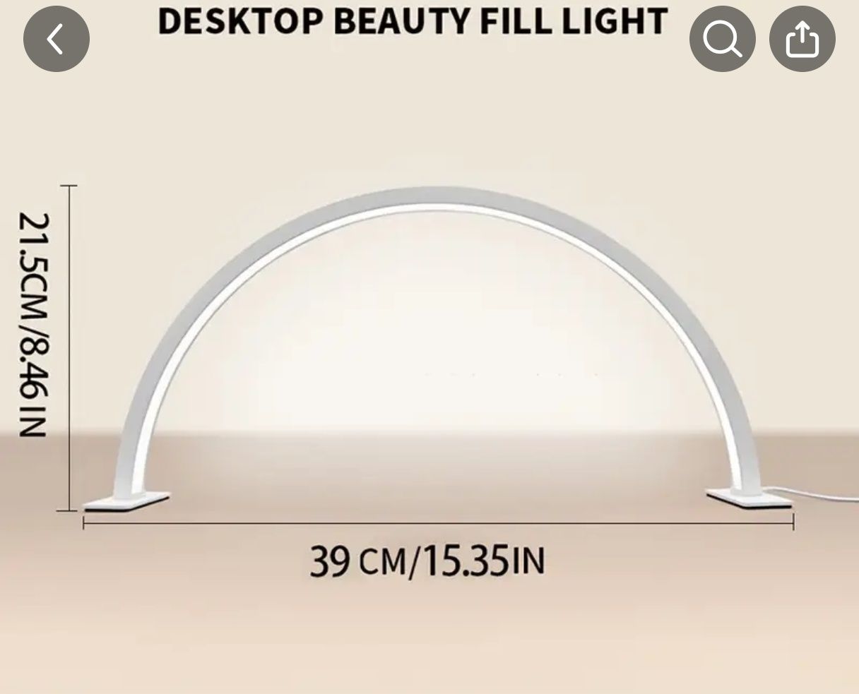Lampa LED półksiężyc