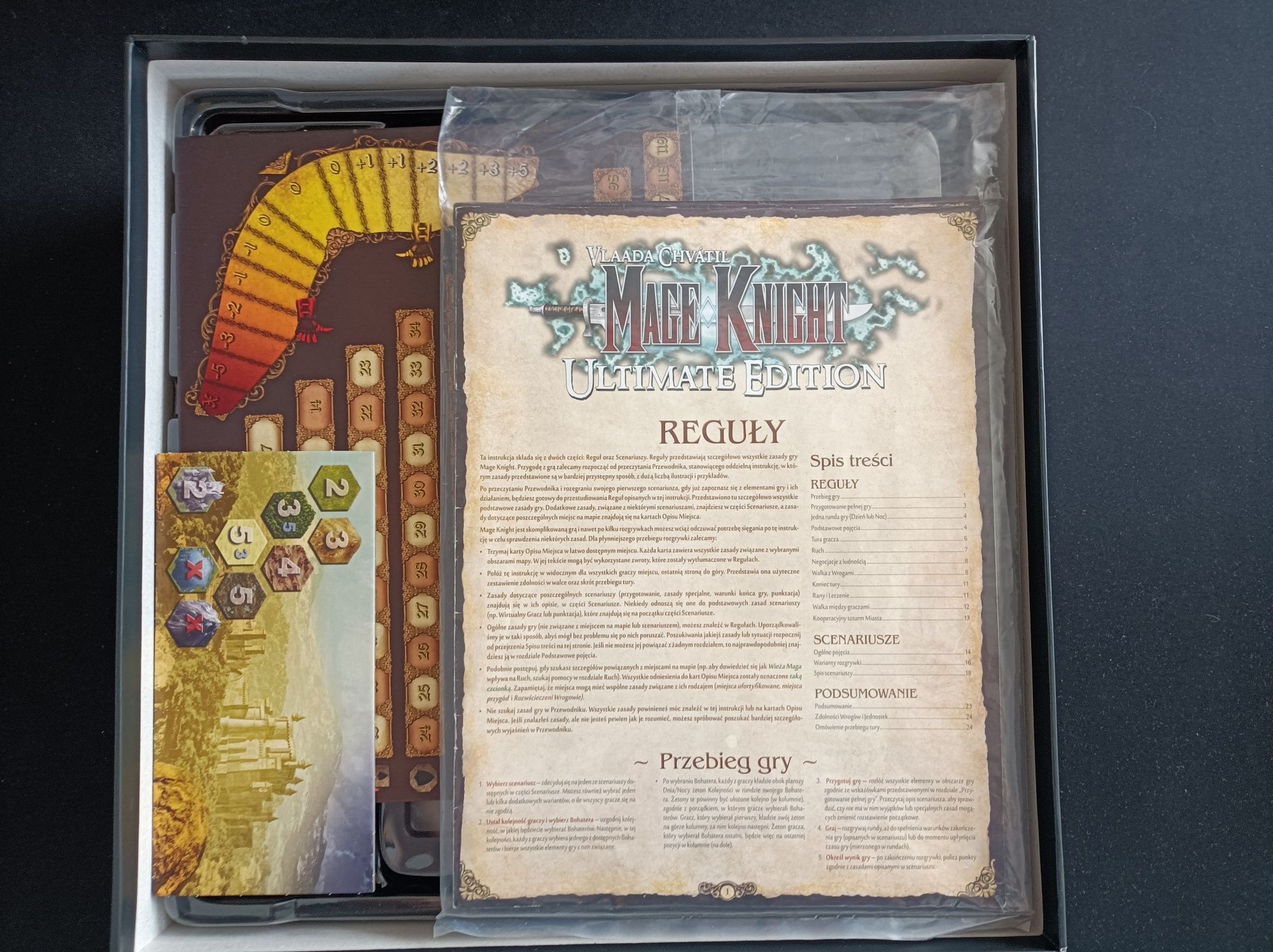 Mage Knight Ultimate Edition PL bardzo dobry stan!