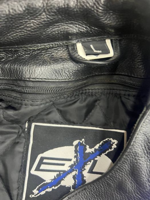 Кожаная мотокуртка мужская