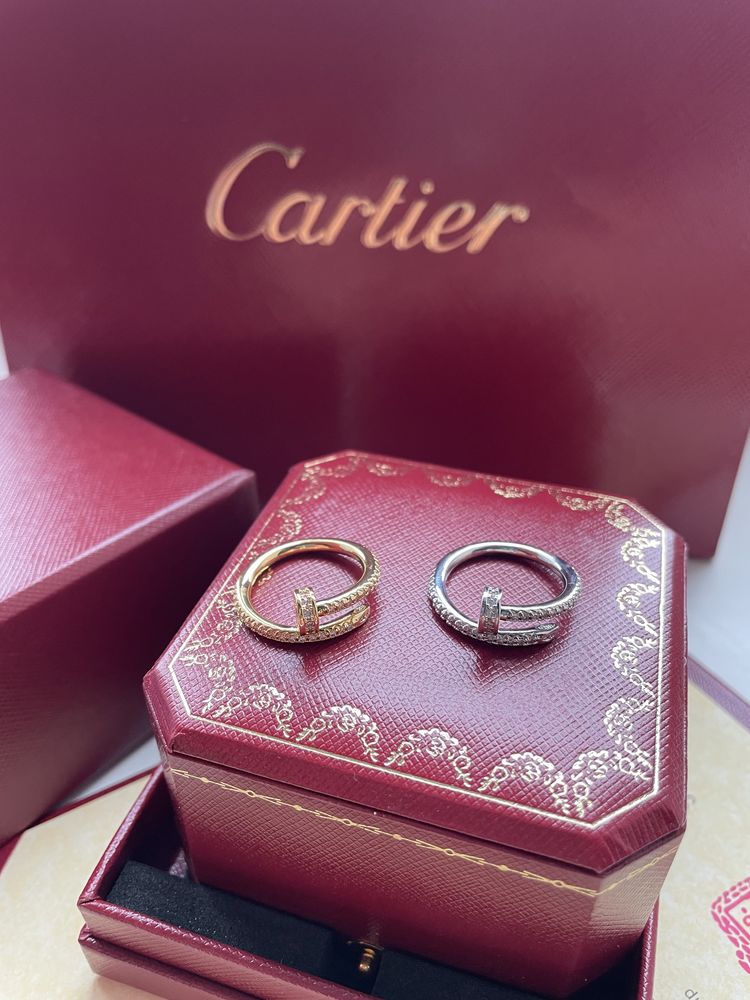 Кольцо в стиле Cartier Картье гвоздь с серебра 18 17 размер
