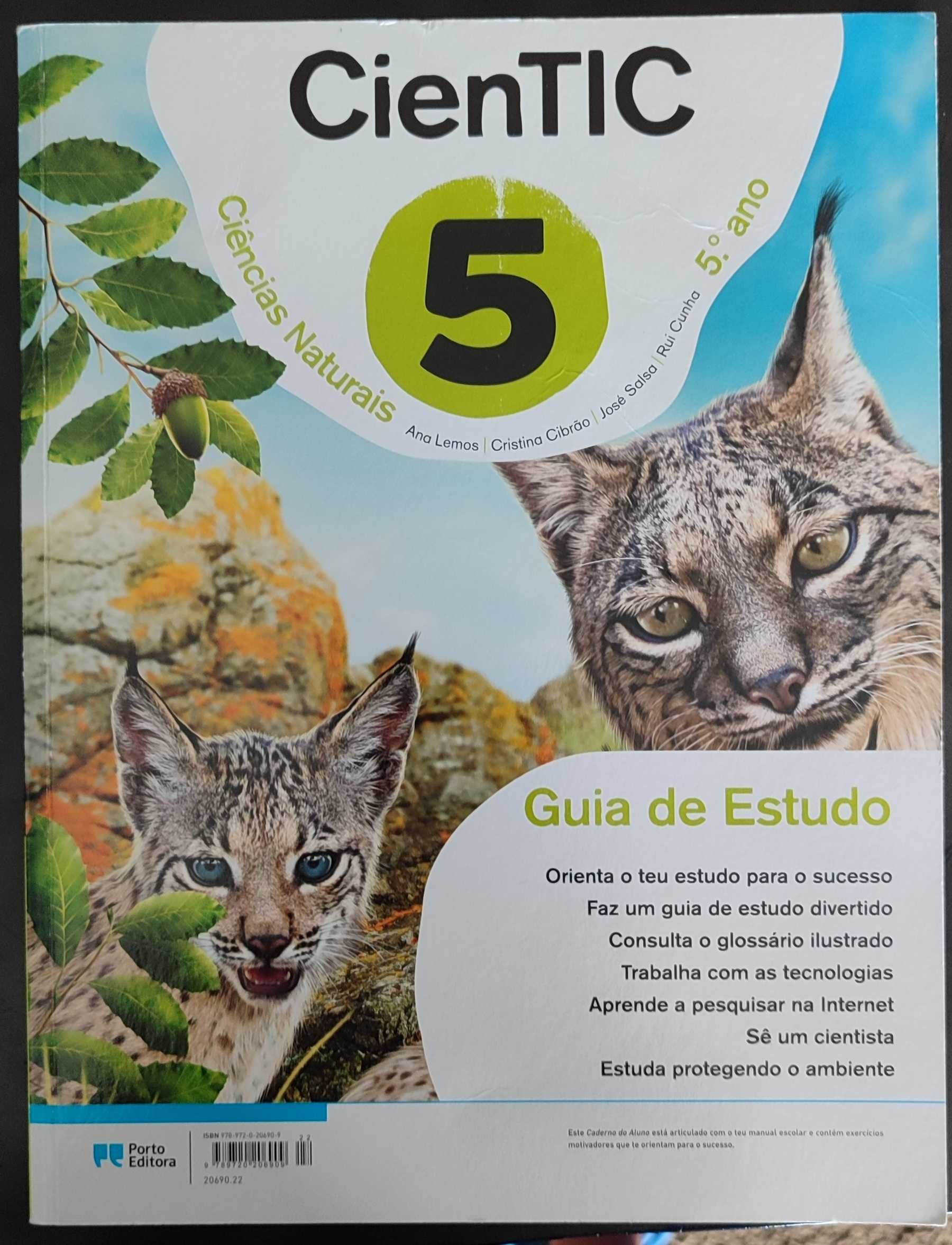 Caderno de exercícios de Ciências Naturais 5º ano - Porto Editora