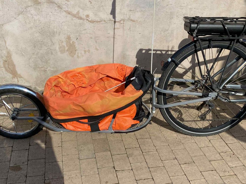 Przyczepka rowerowa, bagażowa.