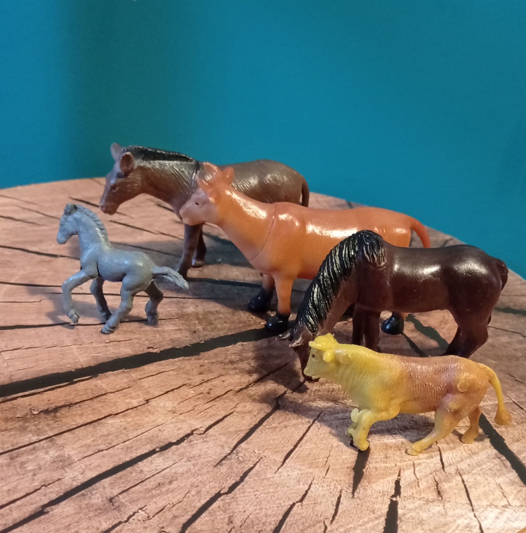 Figurki zwierzęta gospodarskie wiejskie 5 sztuk
