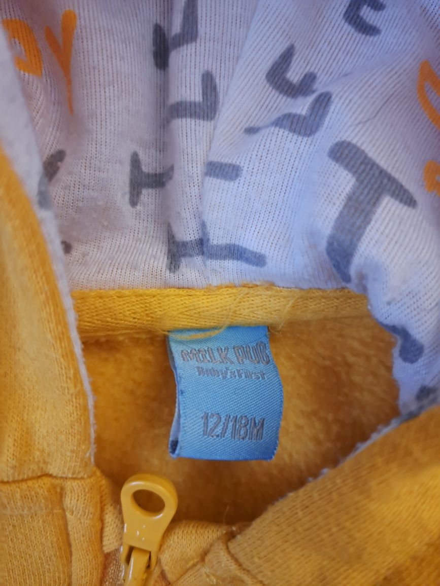 Bluza z kapturem r. 86 (12-18mc) dla niemowlaka
